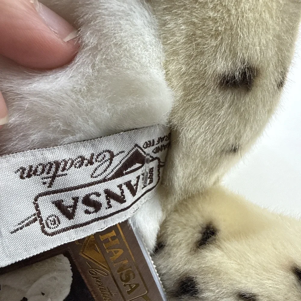 VTG Realistic Hansa Cheetah Cub Sitting‎ Stuffed Animal Toy Plush Art  With Tag